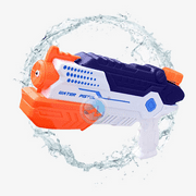 Hybrid Electric/Manual Water Gun for Adults and Kids 6+, 32ft Long Range Automatic Electric Water Gun, Auto Suction Squirt Gun, Water Blaster, Watergun, Powerful Water Gun Pistol, Summer Toy